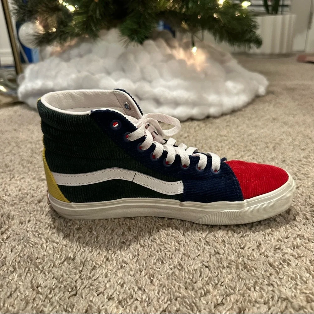 Vans Sk8-Hi Colorblock Mixed Corduroy Sneakers